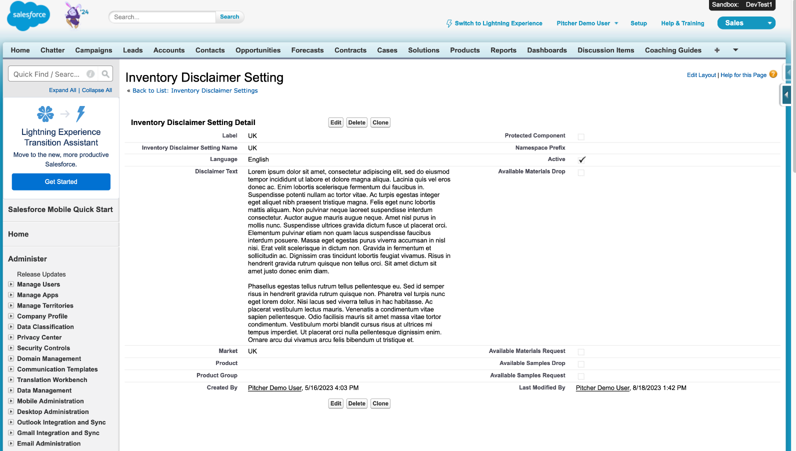 Setting Up Custom Metadata for Samples