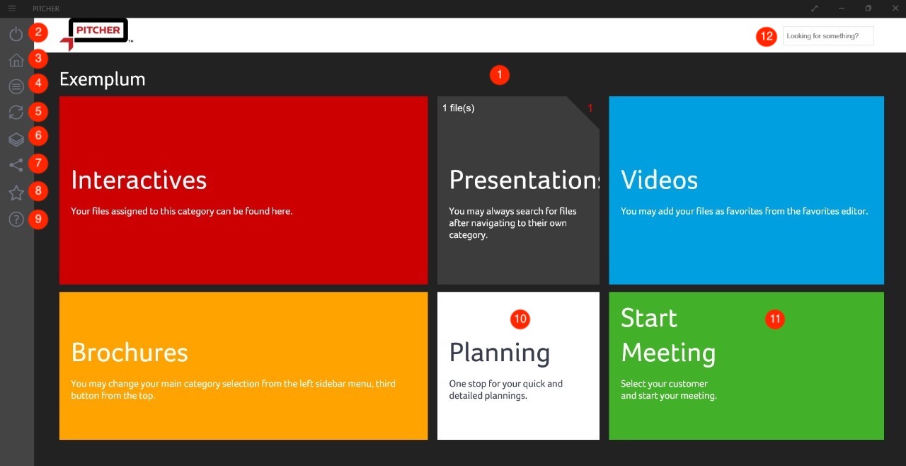 Home screen on windows device
