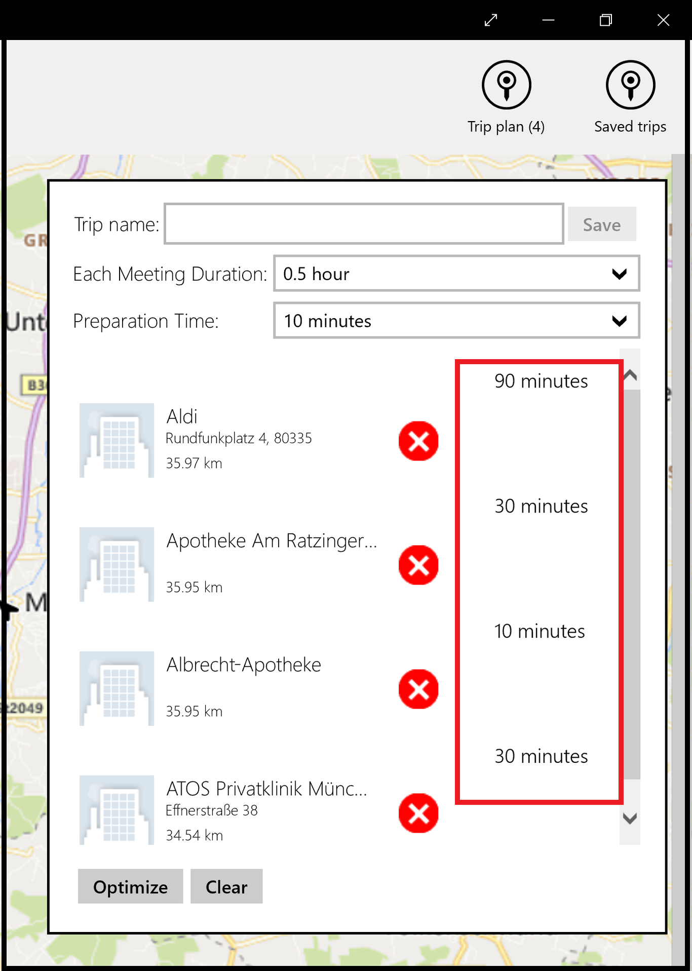 Route Optimization on windows