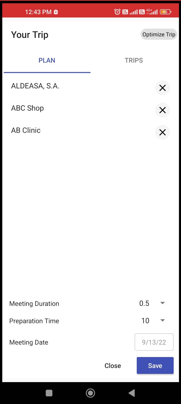 Form controls and pre-optmimized routes