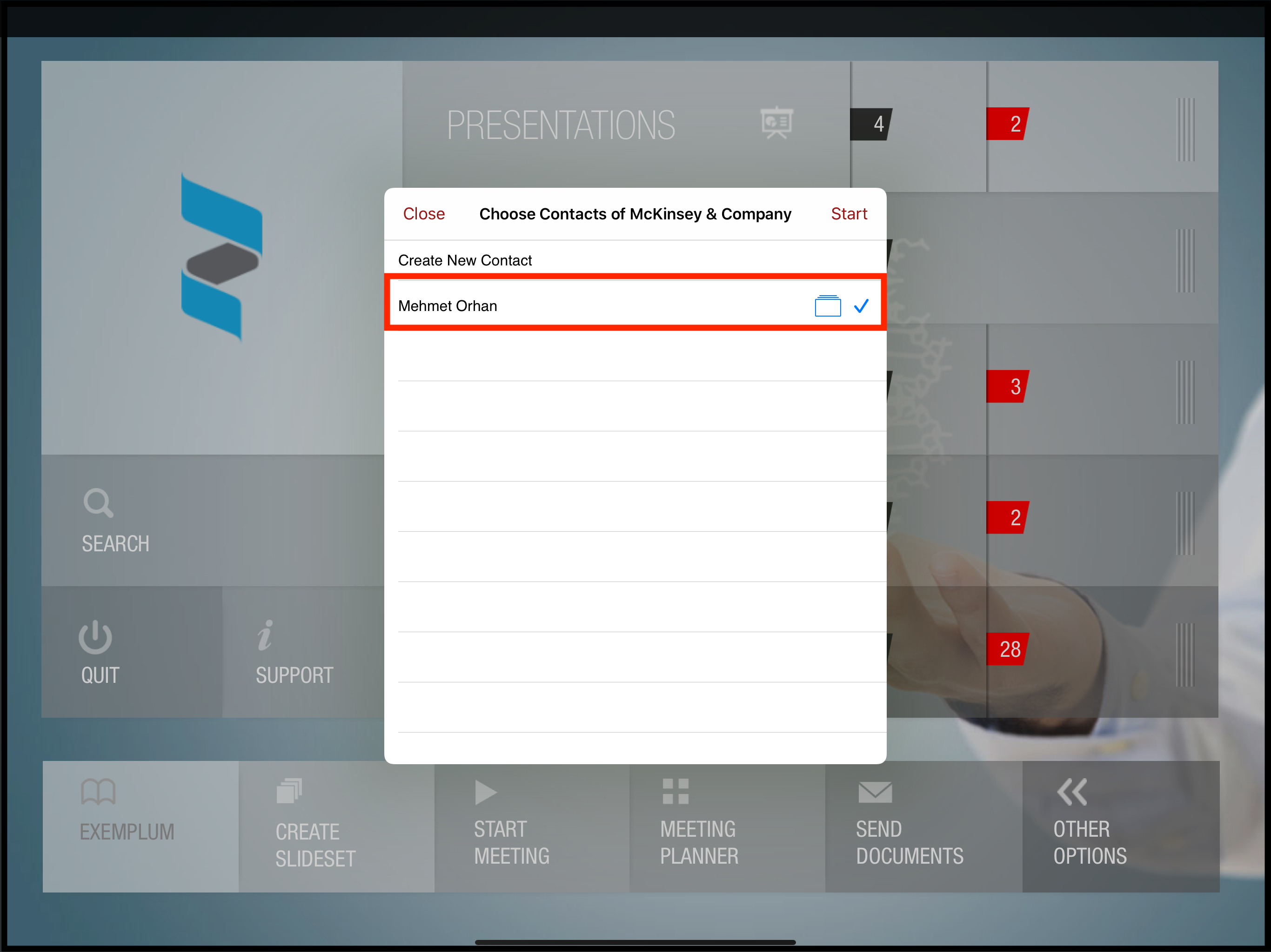 Select Contact
