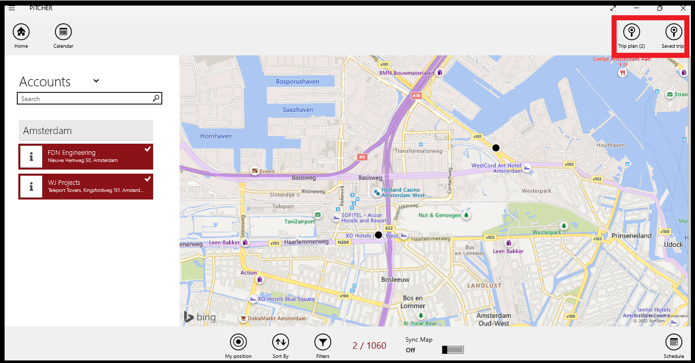 Route optimization and save trip