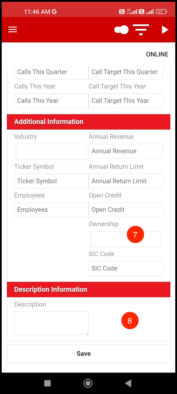 Account Creation Form