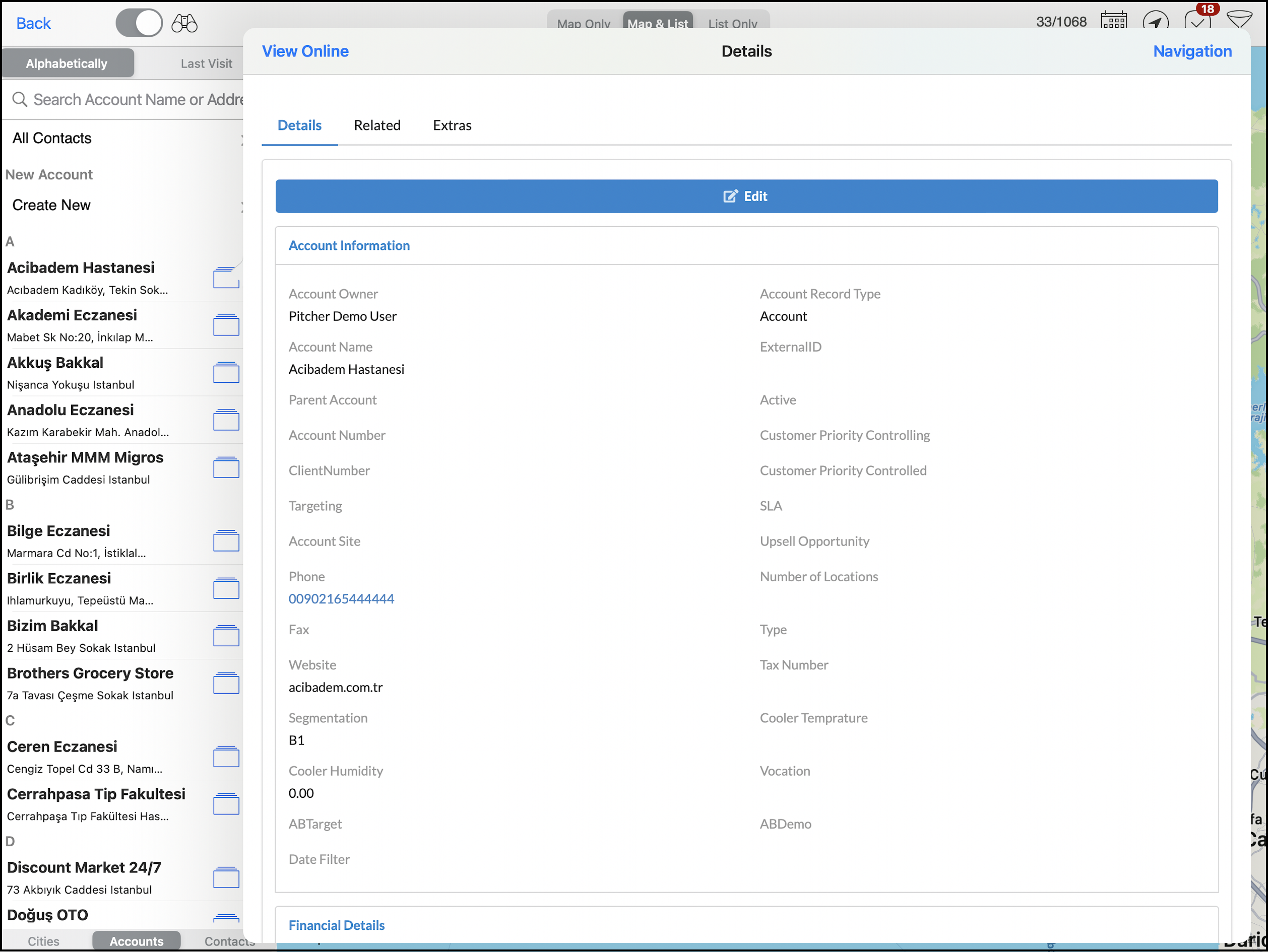 Zero Card Detailed Tab