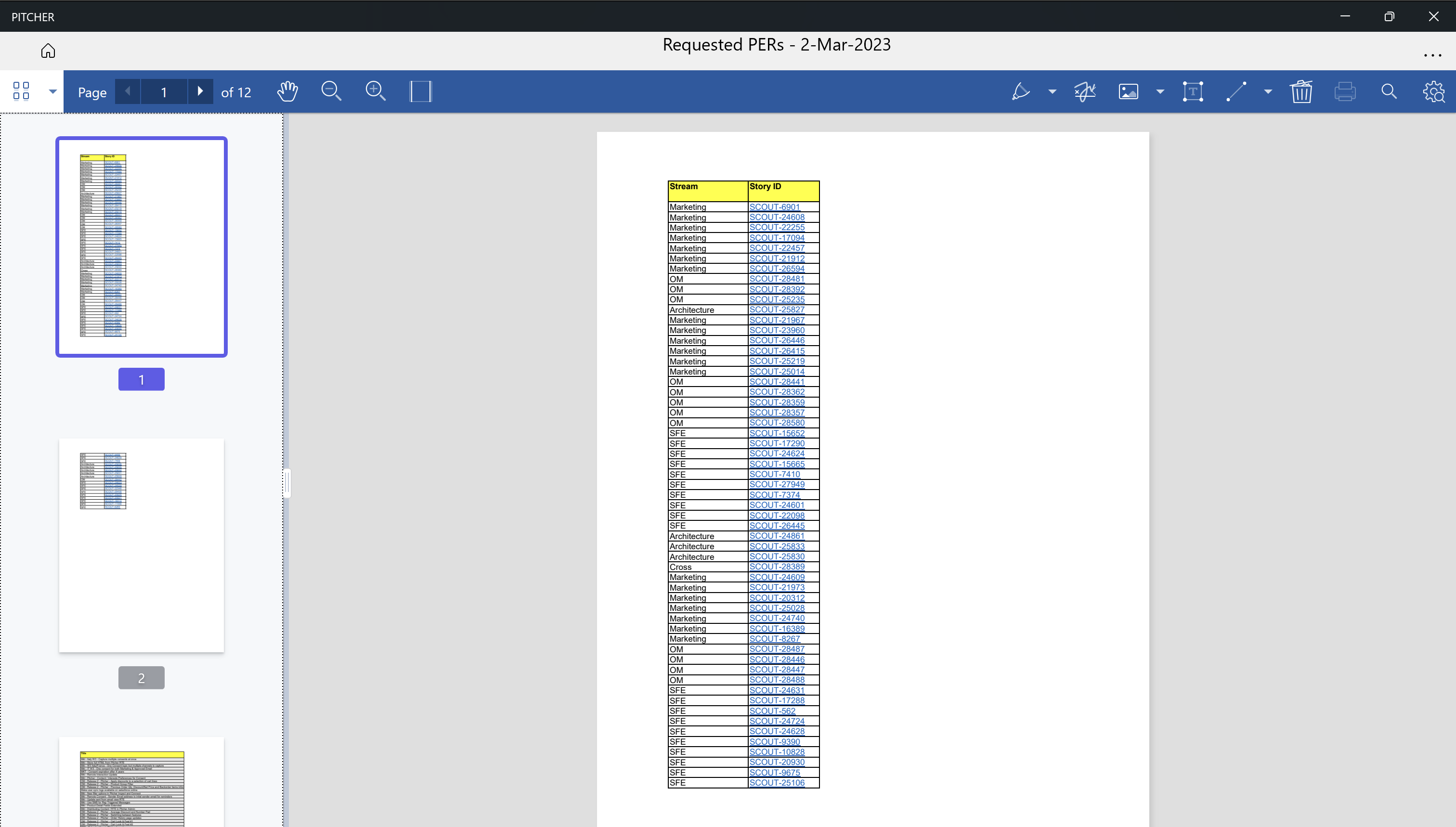 PDF Navigation on Windows Platform