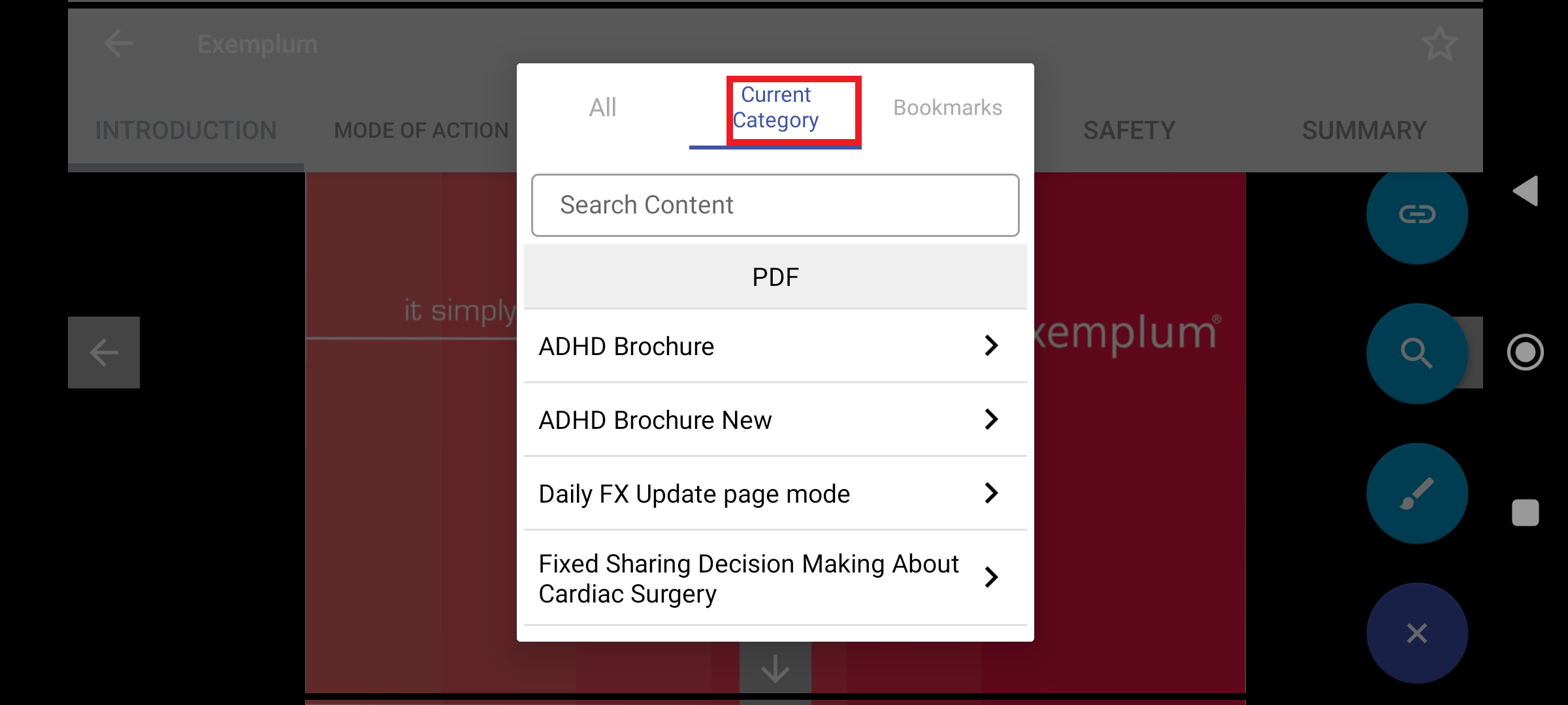 Quick Jump to specific content within specific category.