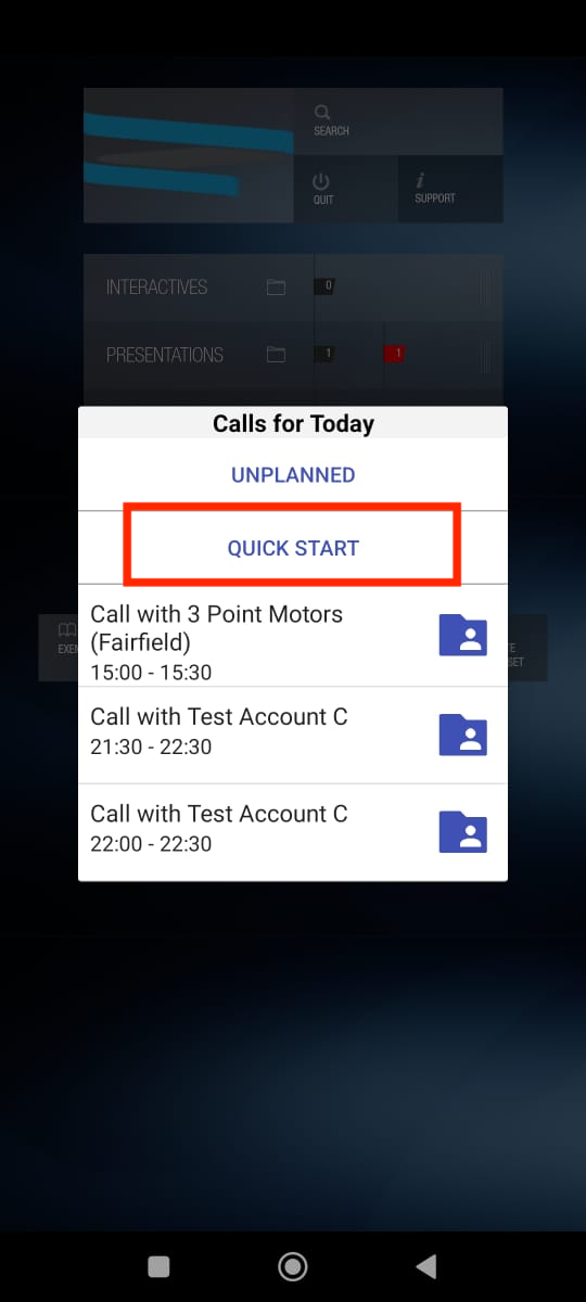 Quick Start Call