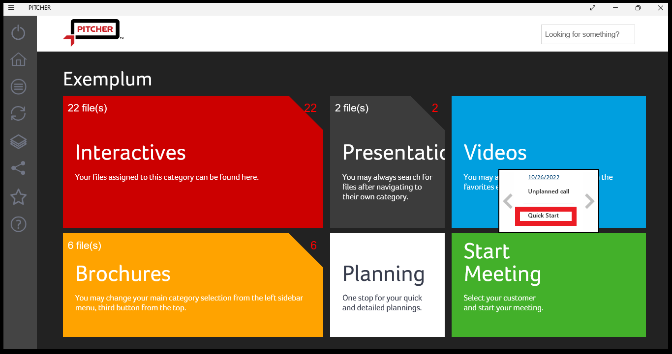 Quick Start Call in Windows