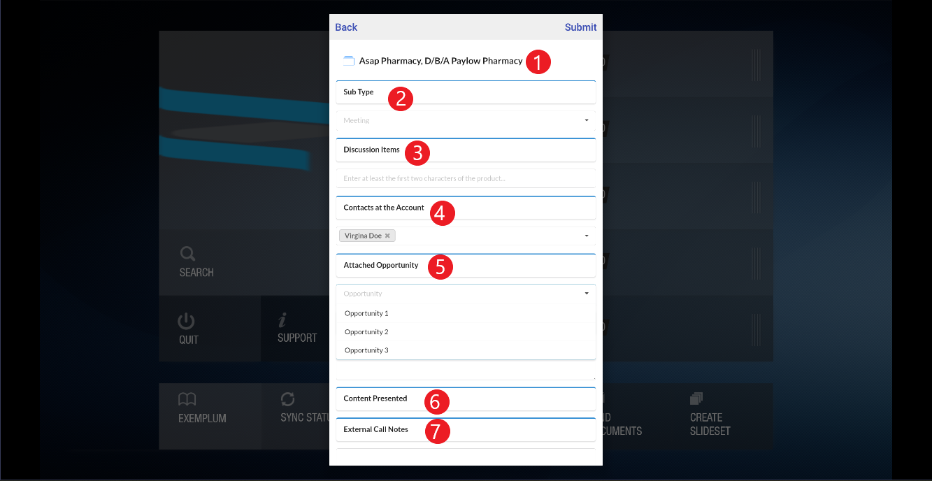 Post call form 1