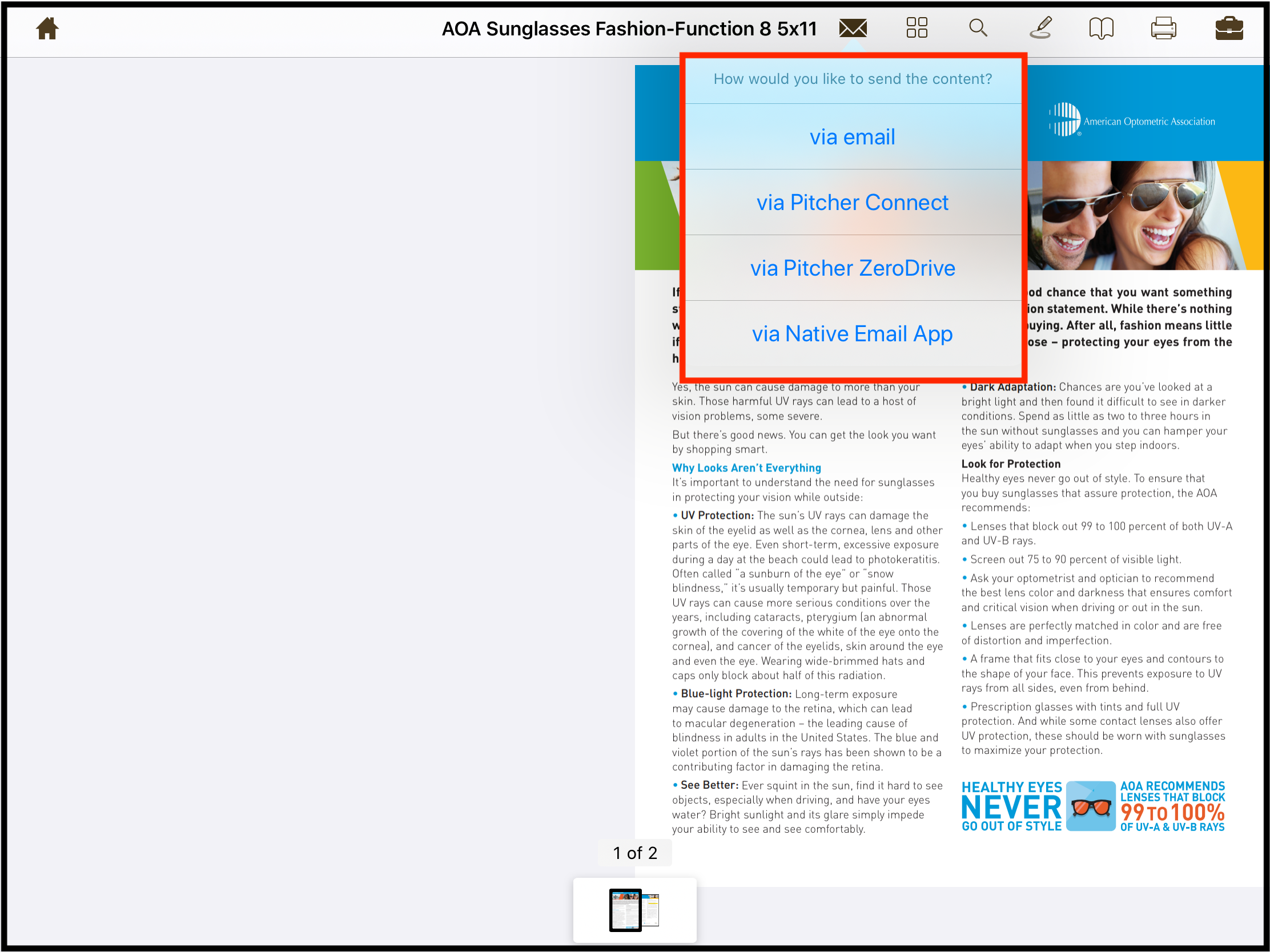 Send the PDF