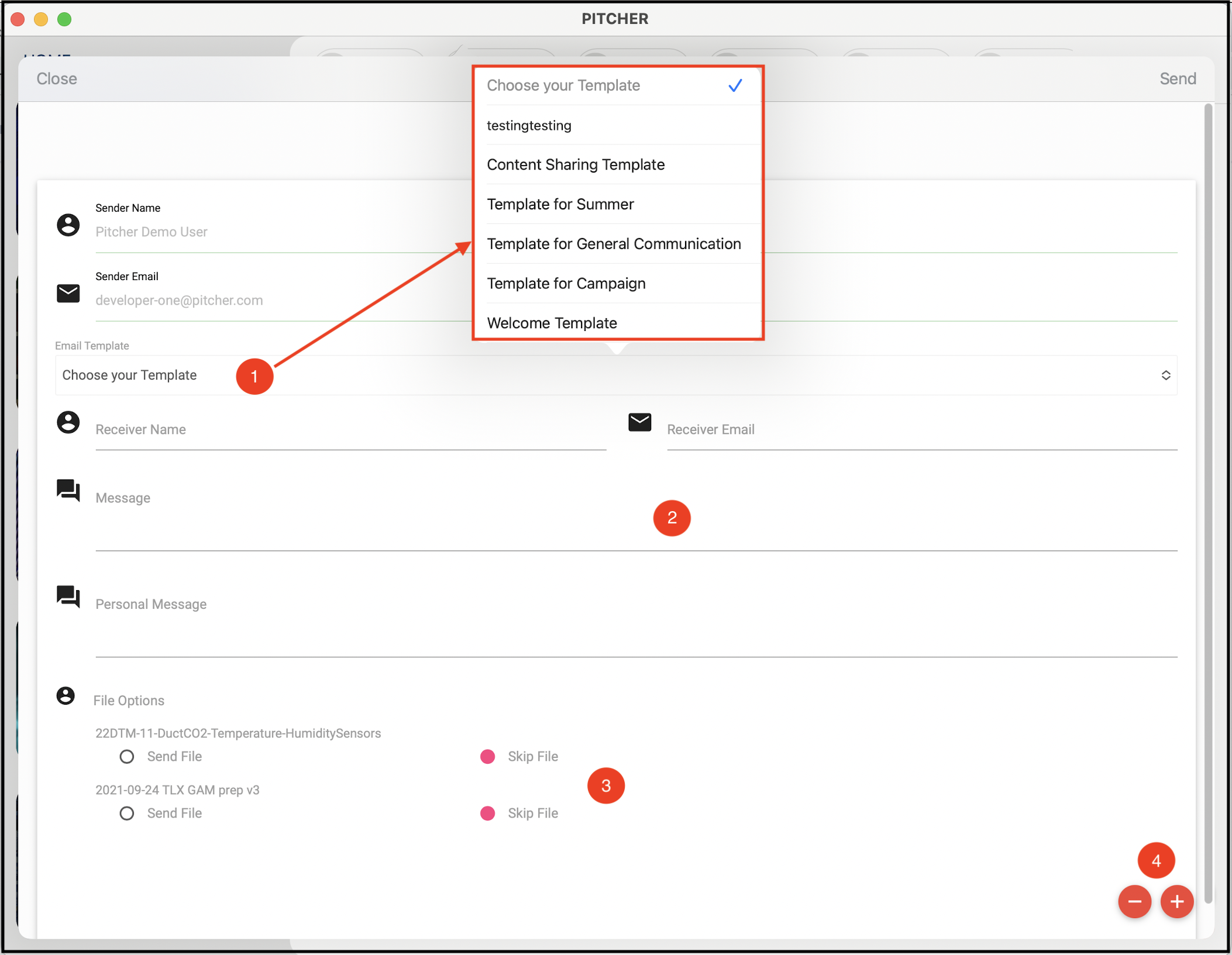 Zero drive form template selection