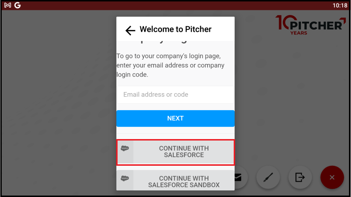 Login via CRM credentials