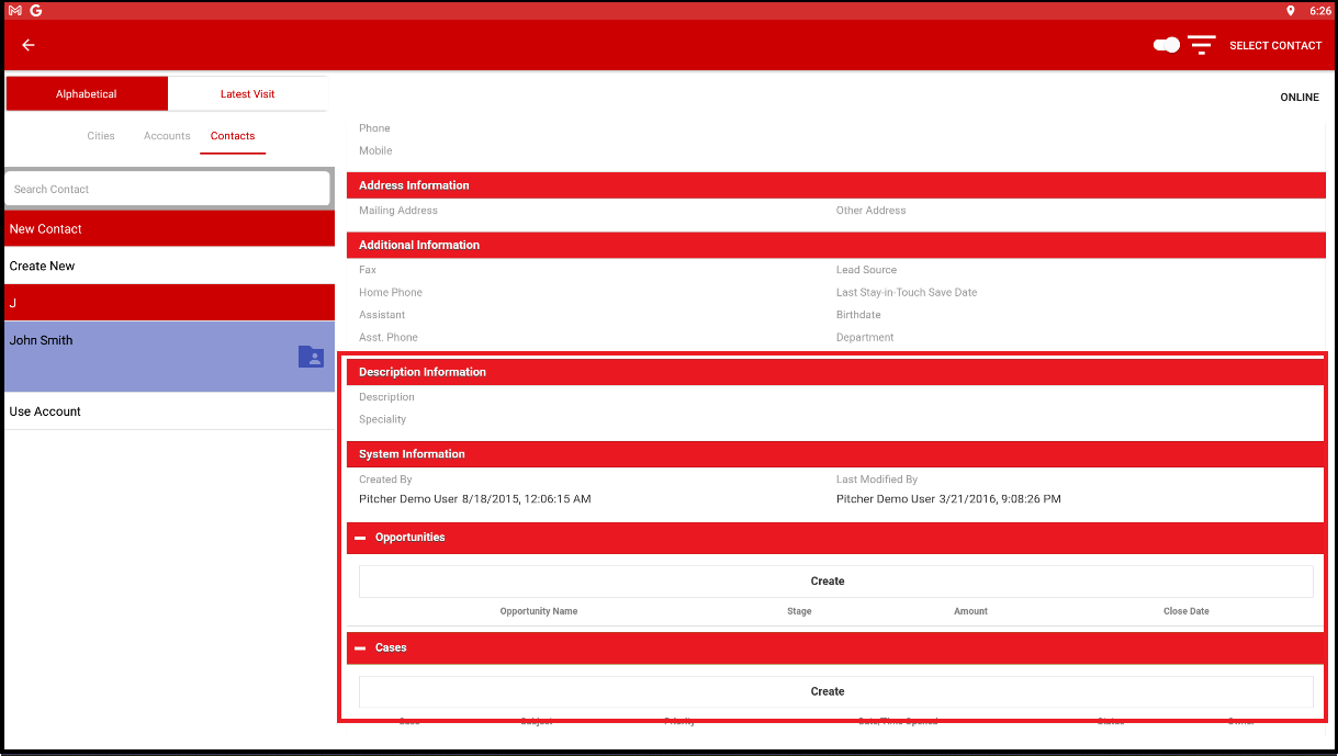 Edit Contact Details