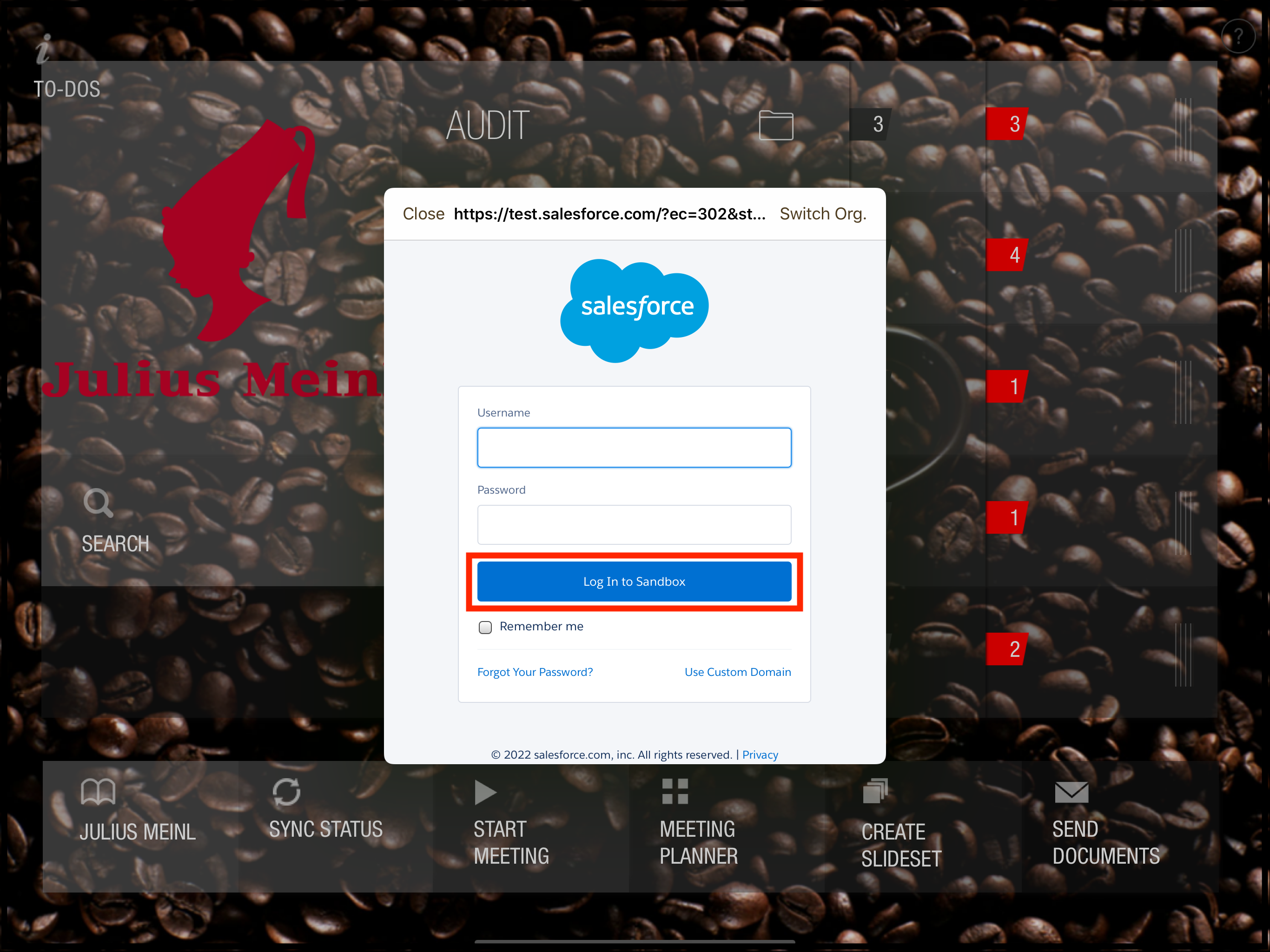 Selecting the environment