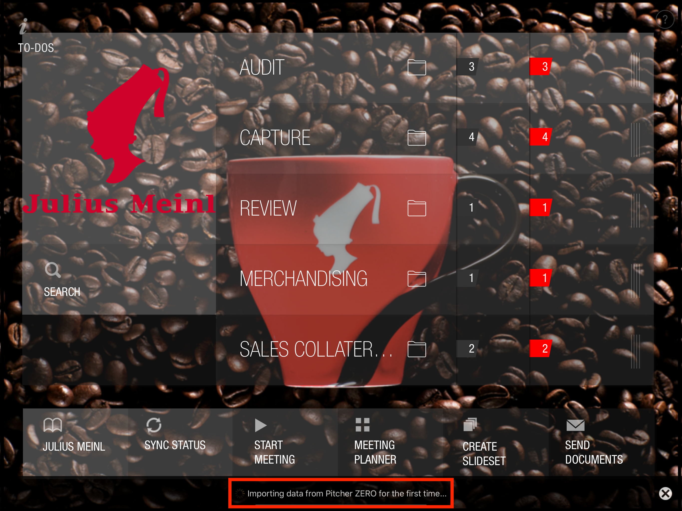 Sync with the CRM after login