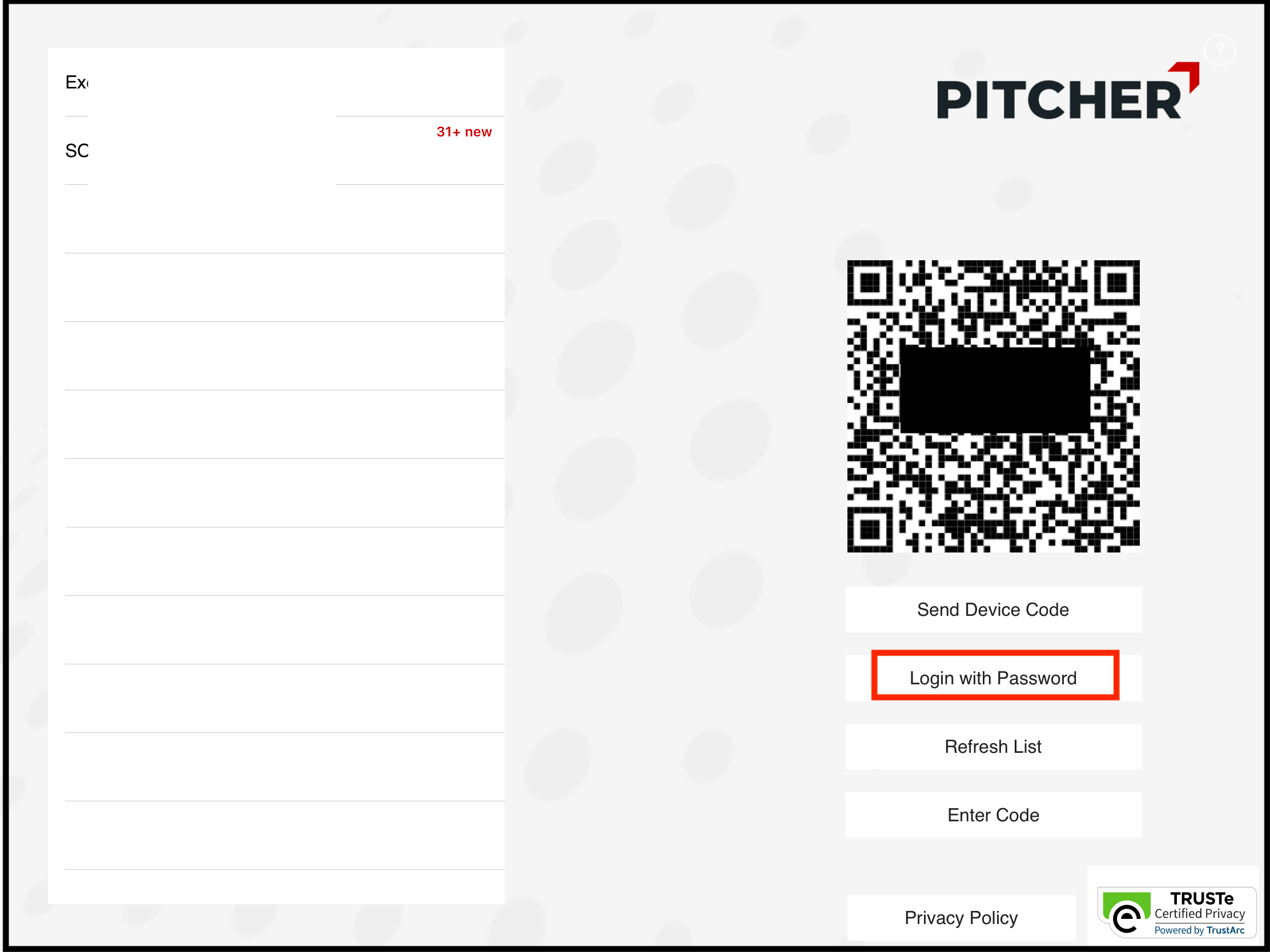 Login with Password to access the instance