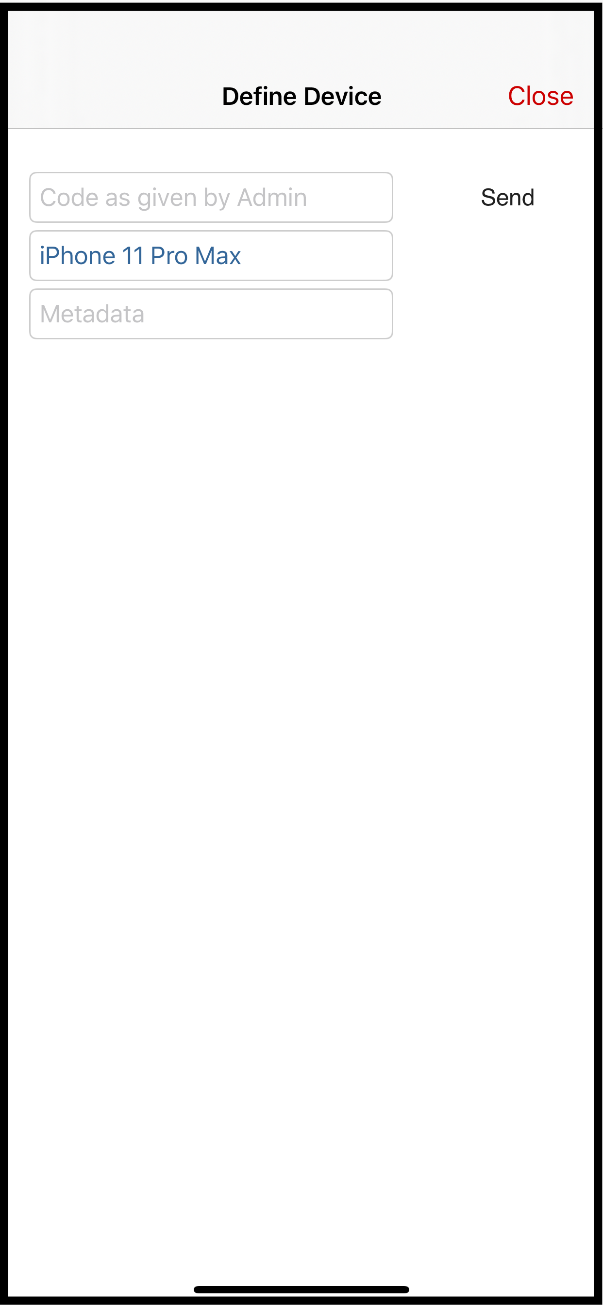 Ios Initial Screen Installation, Login, And Instance Selection on iOS